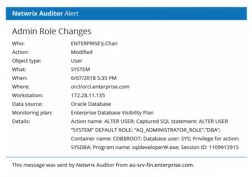 IT-Audit for Oracle Database