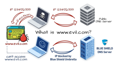 DNS-Filter schematische Darstellung