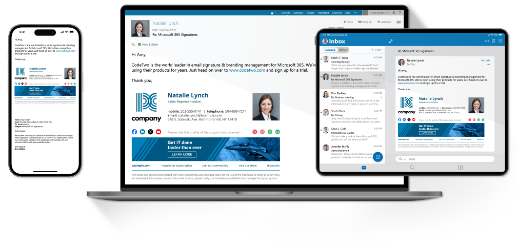 email signatures 365 codetwo
