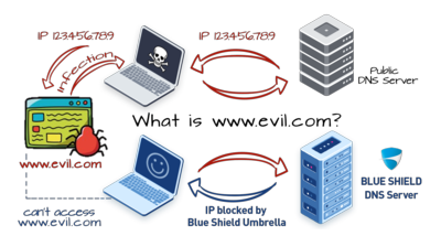 DNS-Filter schematische Darstellung