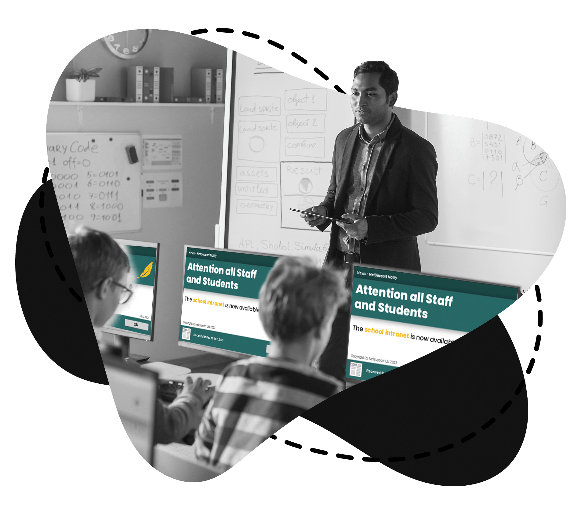 Alarme überblenden Bildschirminhalte bei Alarmierungssoftware