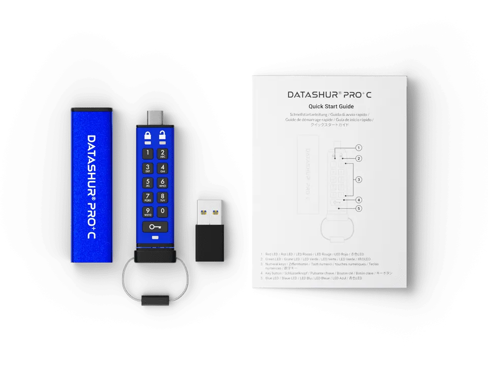 datAshur PRO+C Lieferumfang